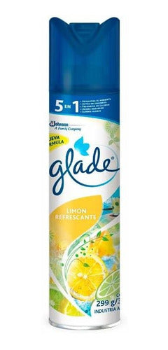 Pack of 6 Glade Lemon Deodorant 360ml Ambient Deodorizer 0