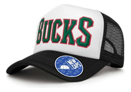 Newcaps Trucker Milwaukee Bucks Basketball Cap #Bucks New Caps 0