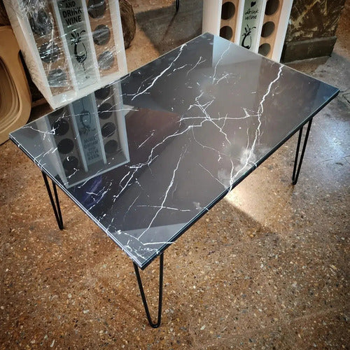 Stunning Marble-Look Table - High-Quality Replica 0
