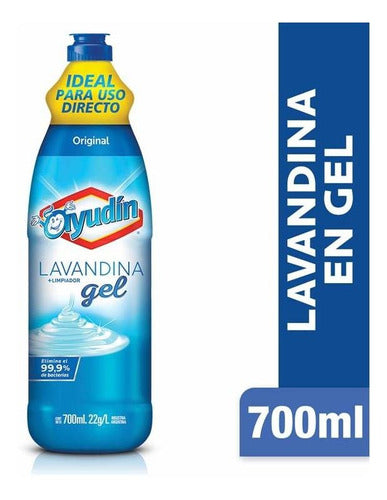 Pack X 12 Unid. Lavandina  Gel Origin 700 Ml Ayudin Lavandi 0