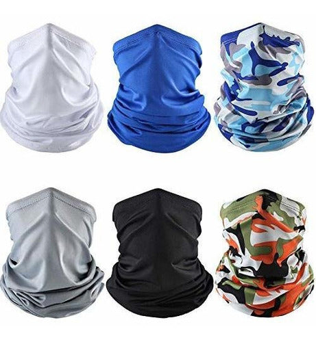 Geyoga 6 Pieces Summer UV Protection Face Mask Neck 0