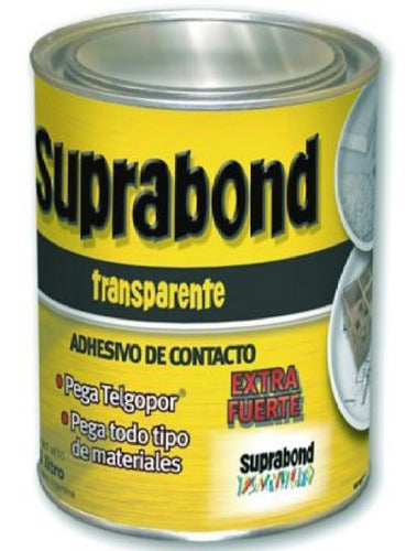 Suprabond Cemento Contacto Pegamento Transparente X 3 Litros 1