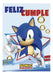 Poster Afiche Feliz Cumple Sonic Personajes Cotillón 0