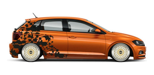 Galatea Designs Vinilo Auto Ploteo Camuflaje Tuning Pixelado Calco Adhesivo 0