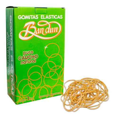 Bandun Elastic Bands Brown 40mm Box of 1kg 0