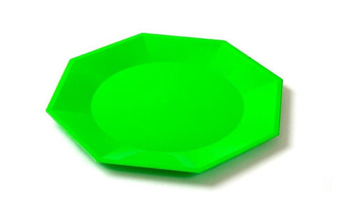 Disposable Large Octagonal Plastic Plates (Pack of 10) 2