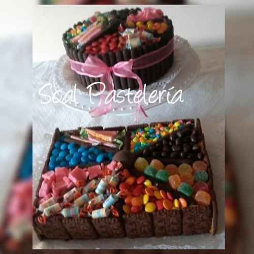 Scal Pasteleria Chocotorta Clasica - Torta Decoradas Con Golosinas - Brownie 6