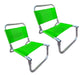 Set of 2 Reinforced Aluminum Beach Chairs 90kg + Super Strong 2m Umbrella 41