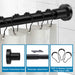 Barral P/cortina De Baño Extensible 81 A 203cm + Anillos N 6