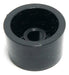 100 Potentiometer Knobs 16mm x 10mm Shaft 4mm 1/2 Round Black 1
