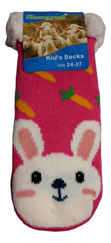 Infant Sheepskin Lined Socks Size 24 to 27 0