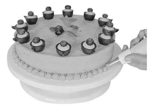 360° Rotating 28cm Cake Stand for Pastry 2