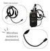 Kit 4 Fones Microfone Vox Rádio Comunicador Intelbras Rc4000 1