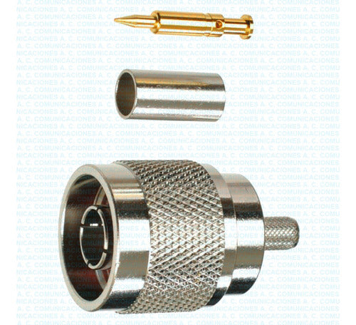 Generic N Male Connector for RG-58 Cable Crimping 0