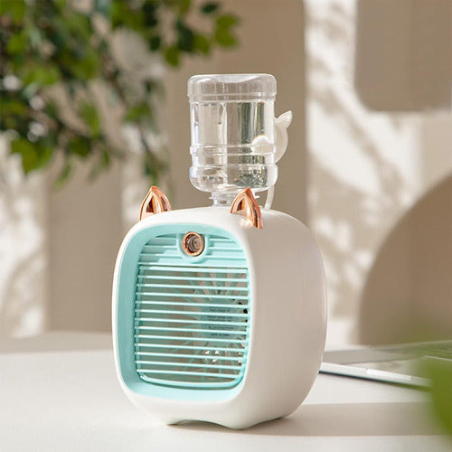 Mini Acondicionador De Aire Portátil Humidificador Usb 1