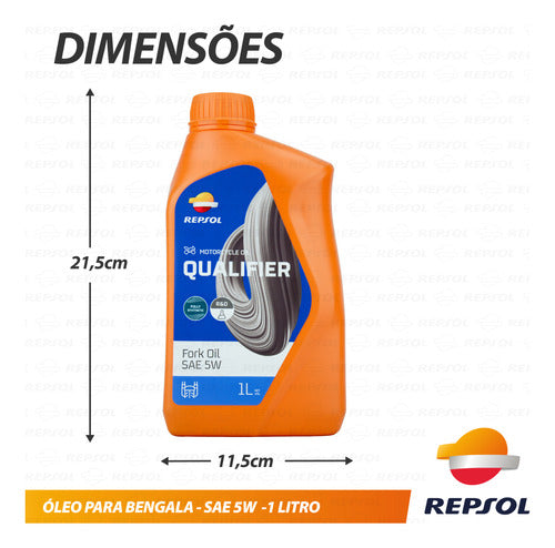 Óleo Bengala Suspensão Moto Alta Performance Sae 5w Repsol 6