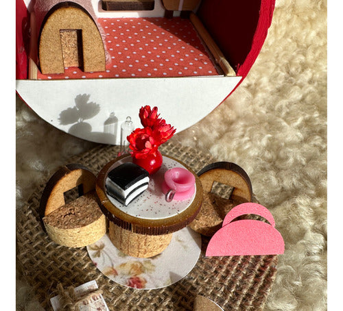 Miniature Red House Ideal for Little Sprouts. Must-Have! N23 4