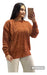 MODA Y ESTILO Chenille Crew Neck Sweater 2