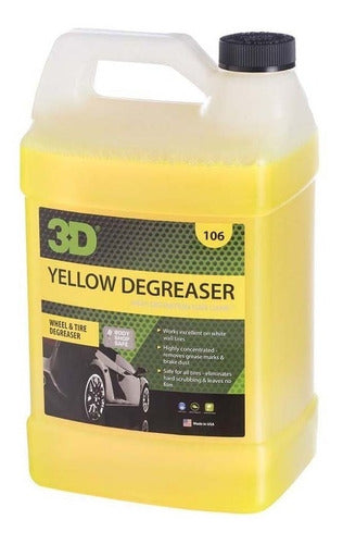 3D Yellow Degreaser - Exterior Degreaser for Tires 4L - 3D 0