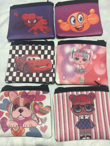 Monederos Neoprene Con Cierre Personalizados Souvenir Regalo Cumpleaños 6