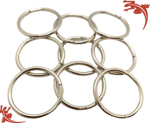 Pack of 6 Metal Rings for Crafts and Decor - 5 cm Diameter, 50 Grams 8
