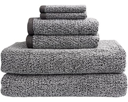 Everplush Diamond Jacquard Bath Towel Set, 6 Pieces 0