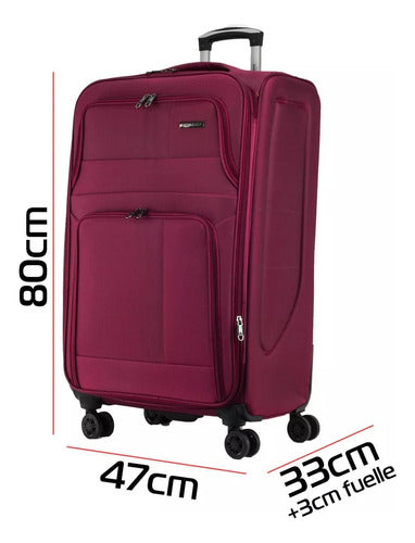 Premium Large 4-Wheel 360° Travel Suitcase New Offer Shipping 19