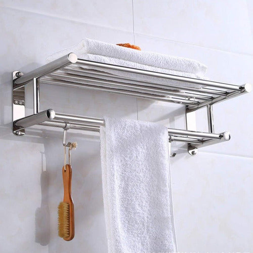 Flinker Shop Towel Rack Bathroom Shelf 60cm Organizer 1