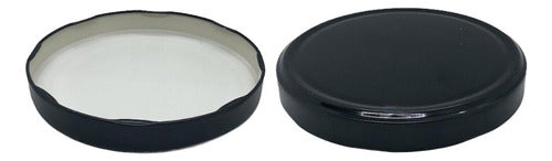 Metal Twist Jar Lid, 63mm, Pack of 100 - Black 0