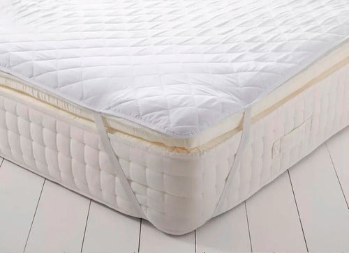 Acuario Funda Cubre Colchón Matelaseado Queen Protectora Ajustable 3