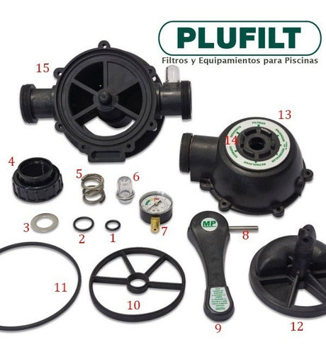 Plufilt Cuerpo Superior De Filtro Plufilt Cabezal Multiválvulas 3