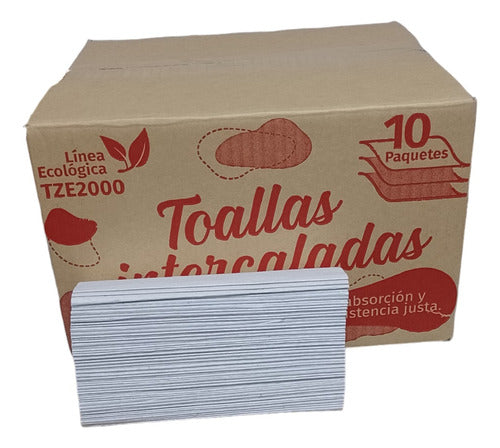 Toallas Intercaladas Papel Blancas 20x24 1,6kg 1