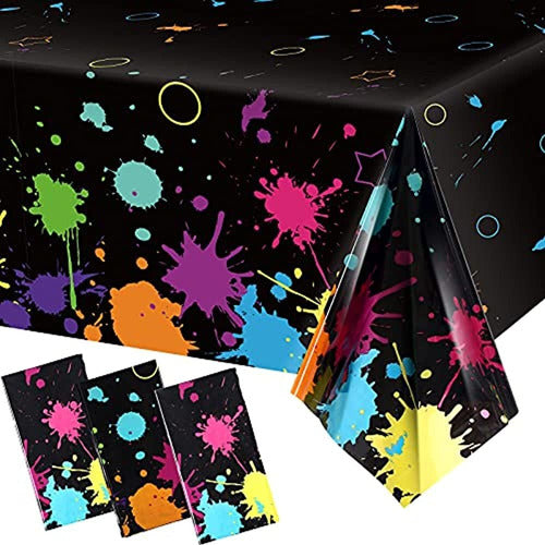 Tatuo Glow Party Table Covers Neon Party Manteles 108 X 54 Pulgada 0