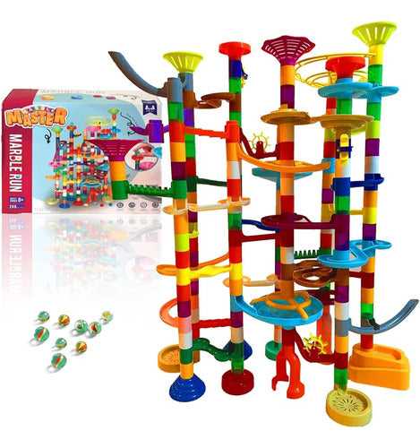 Marble Master Marble Run - 200pc Building Set & Glow In The 0