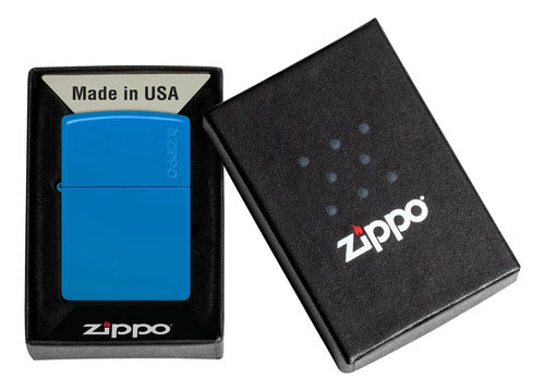 Zippo 48628ZL Classic Sky Blue Matte Warranty 1