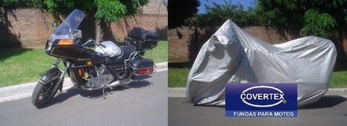 COVERTEX Motorcycle Cover for BMW, KTM, Versys, Africa, Tenere - Light Silver 7