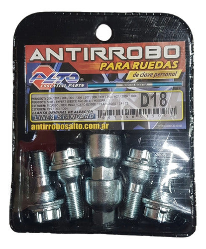 Citroen C3 Anti-Theft Nut Set from 2003 Alloy Wheel 0