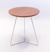 He5233 Side Table - White Legs - Light Oak Top 0