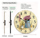 Toudorp Floral Vintage French 8 Inch Wall Clock 3