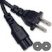 Ipax 10ft Long Two Prong Adaptador De Corriente Ca Cable 0