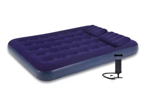 Avenli Inflatable Queen Size Mattress with 2 Pillows and Pump - Bentancor Outdoor 1