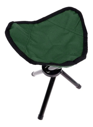 Safari Tripod Stool Fishing Camping Folding Stool Up to 80 Kg 0