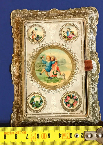 Antique Victorian Valentine Card Circa 1800 Silk 7