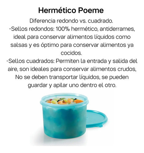 Tupperware Hermético Poeme 5 Liters 2