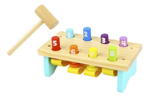 Tooky Toy Wooden Hammering Bench Toy 0