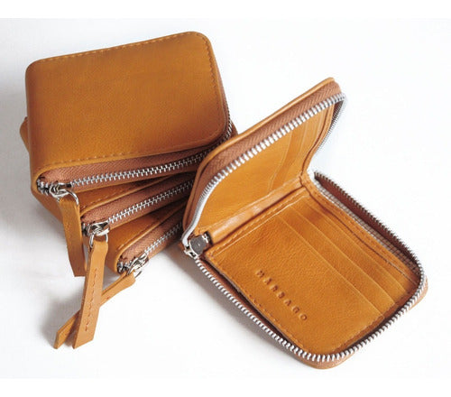 Leather Wallet with Zipper Luanda by Mârsago 7