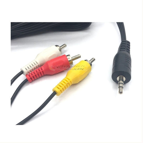High-Volume 4 Meters Cable Plug 3.5mm 4 Poles / 3 RCA by Arwen 0