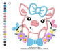 Elma Matrizes Matrix for Embroidery Children Pig Flowers 2166 2