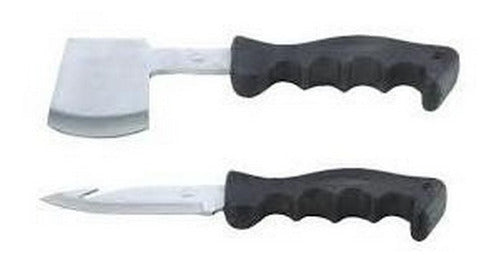 Stainless Steel Axe and Knife Set 0