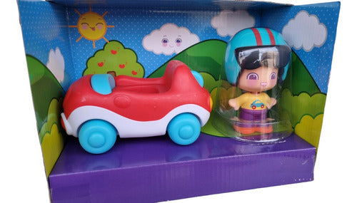 Red Car Vehicle with Baby Figure - My First Pinypon 0